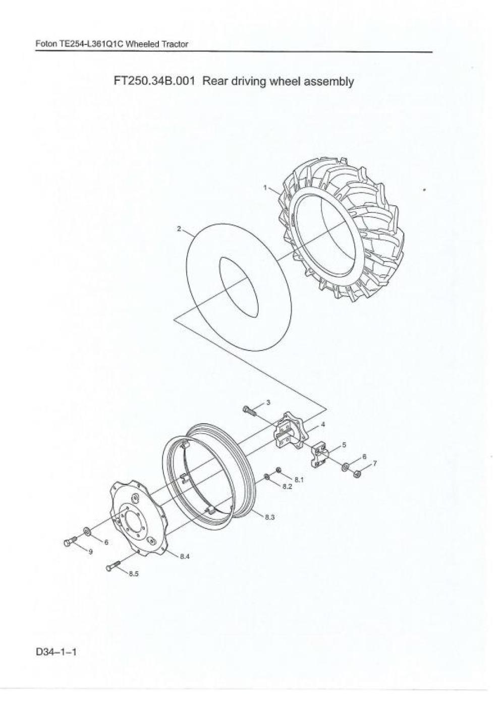 Schraube für Radnabenhälfte hinten TE-Serie