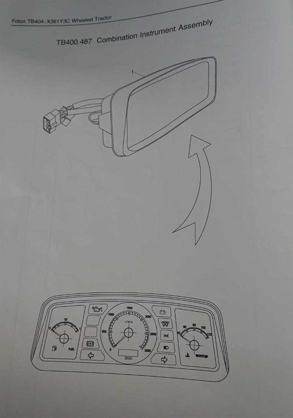 Instrumentenanzeige TB Serie 3 Anschlüsse
