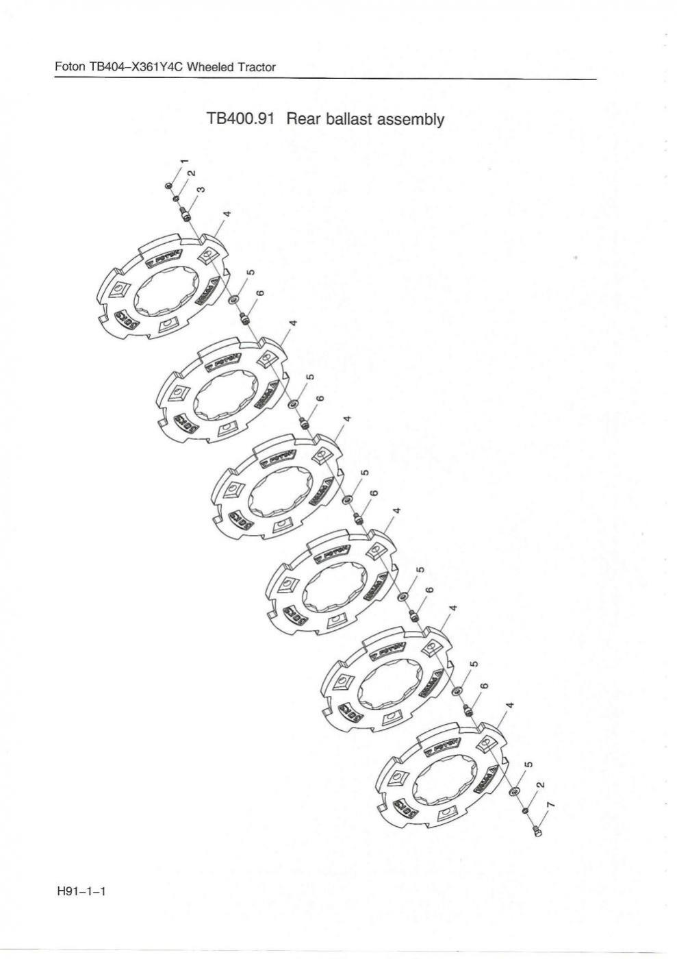Schraube Radgewicht TB-Serie