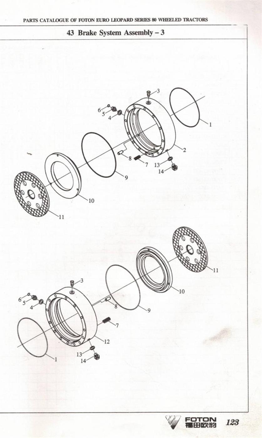 O-Ring Bremse Foton FT824