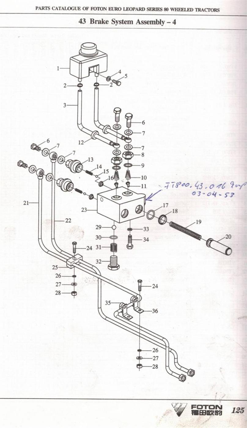 Behälter Bremsflüssigkeit Foton FT824