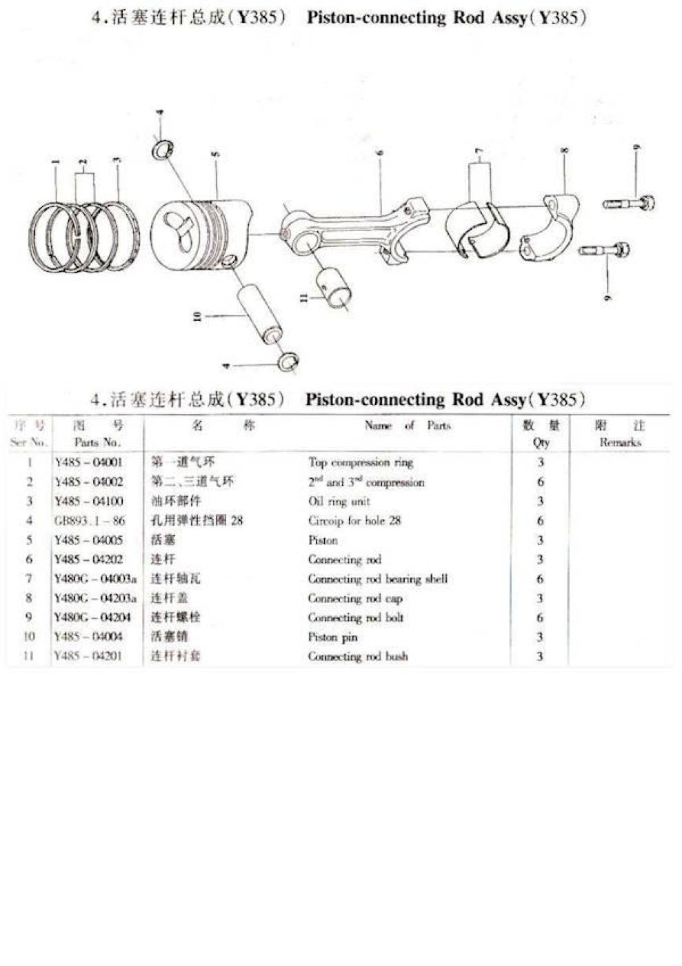 Kolbenring Oberer Verdichtungsring