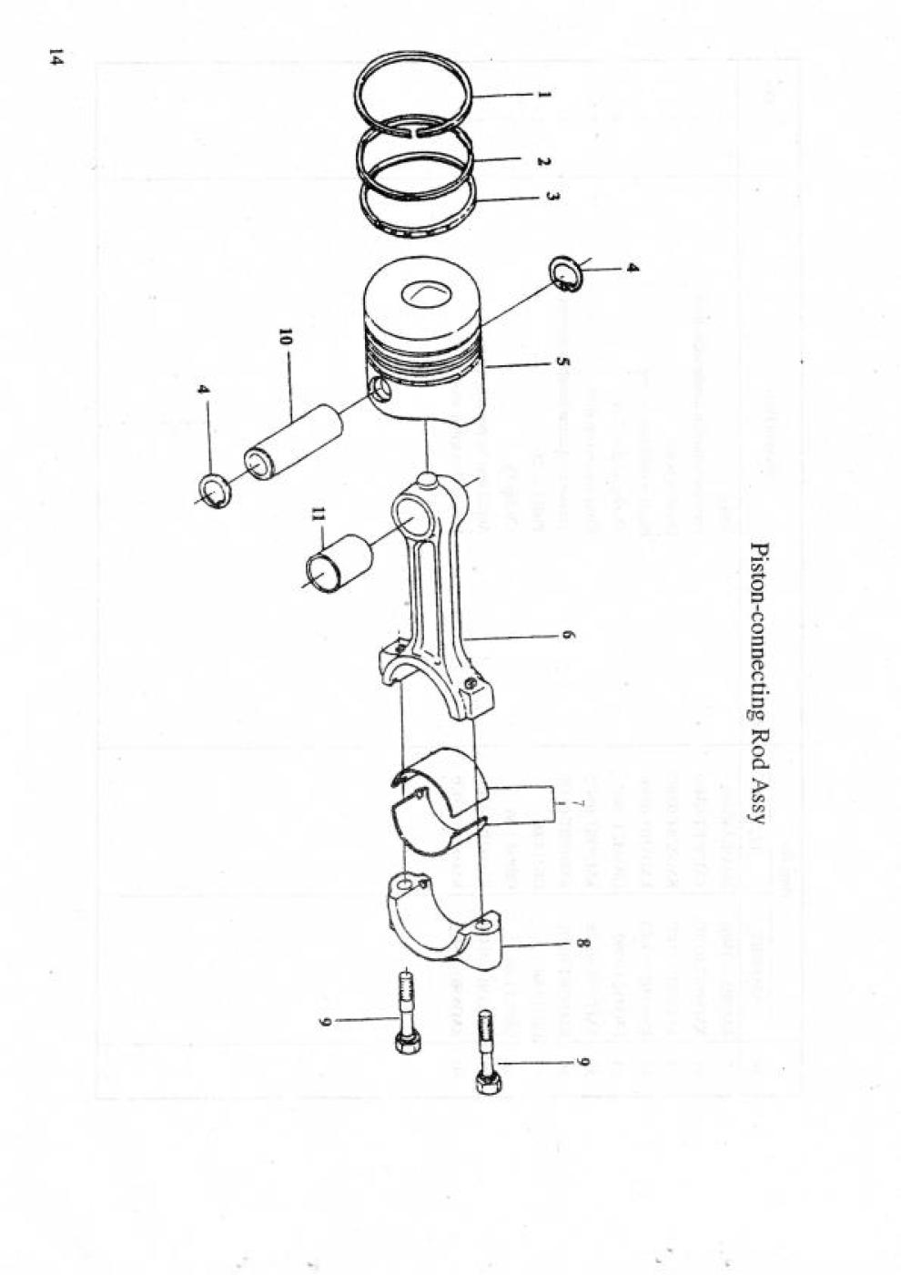 Rep.-Satz  Pleuel mit Lagerschalen und Schrauben  KM385BT