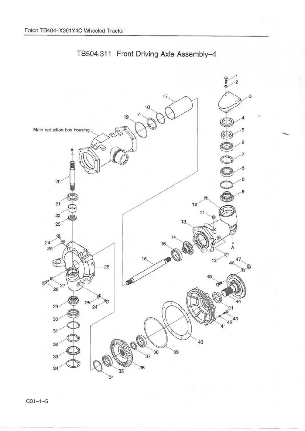 Radbolzen 14x1,5 vorn TE- TB-Serie