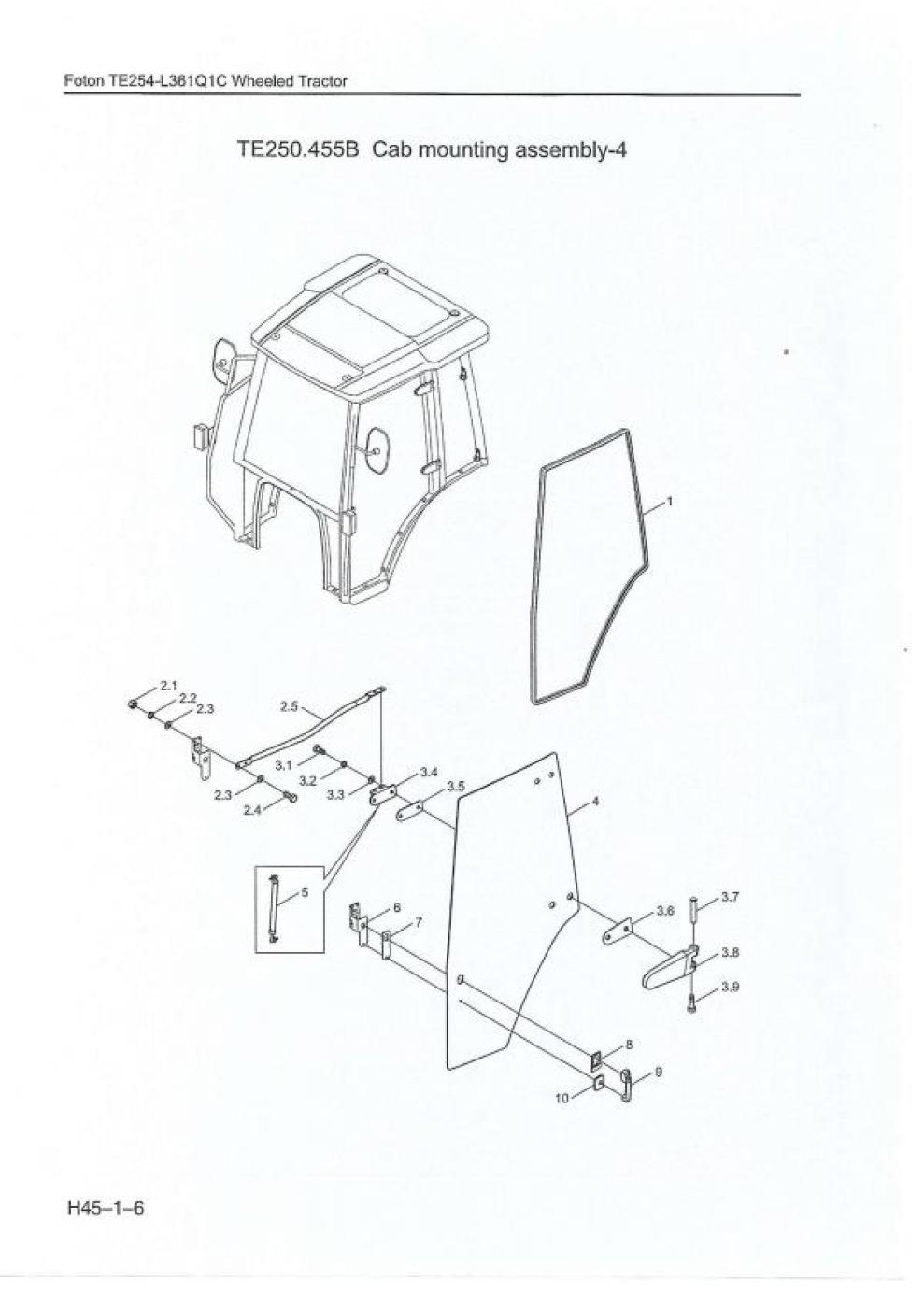 Türschloßhalter links innen TE / TB