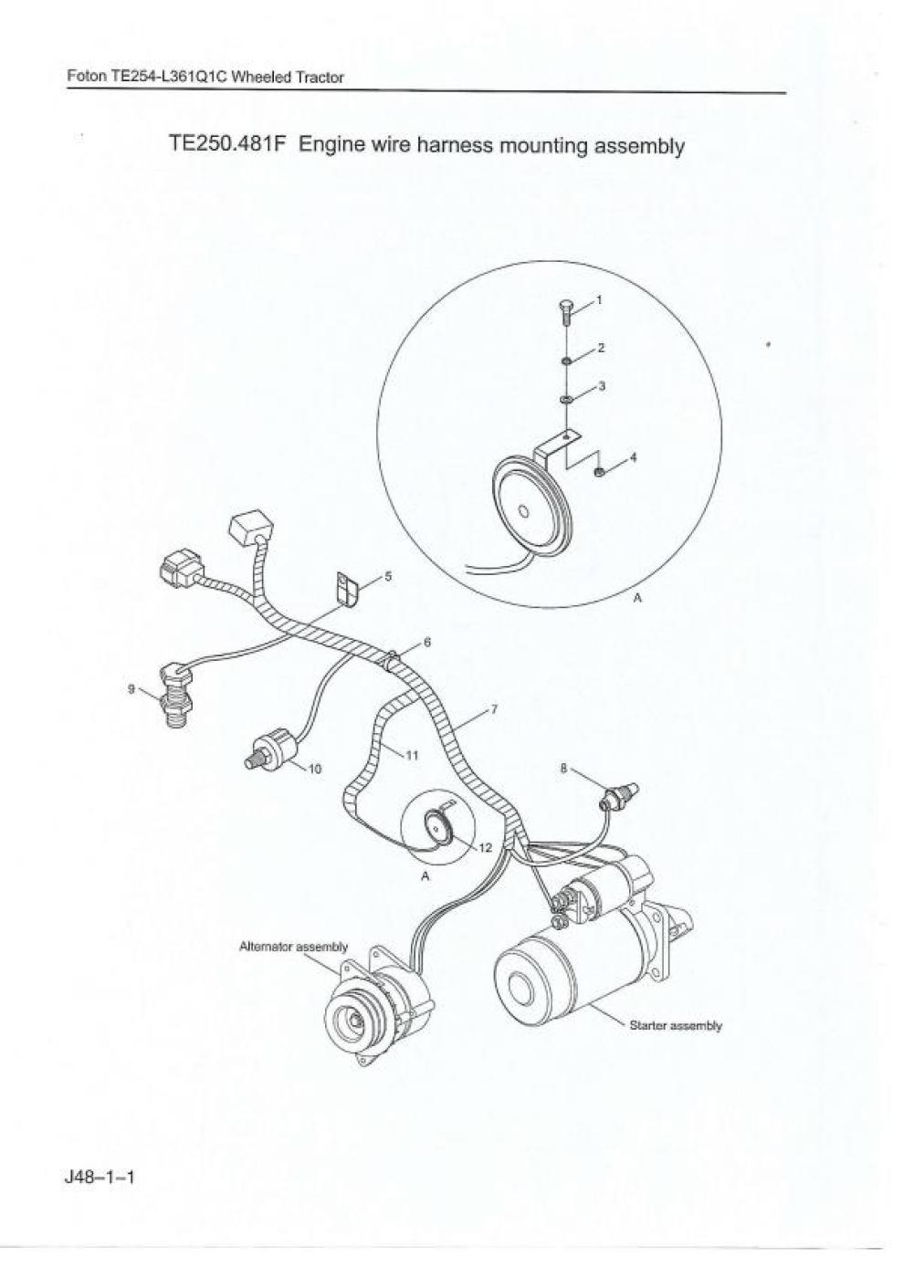 Kabelbaum Motor KM385BT 2010