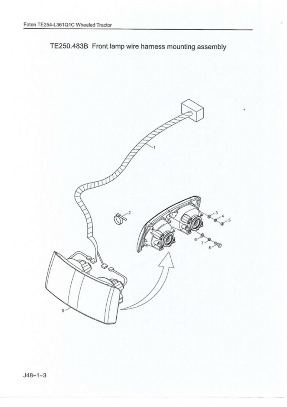 Frontscheinwerfer TE254