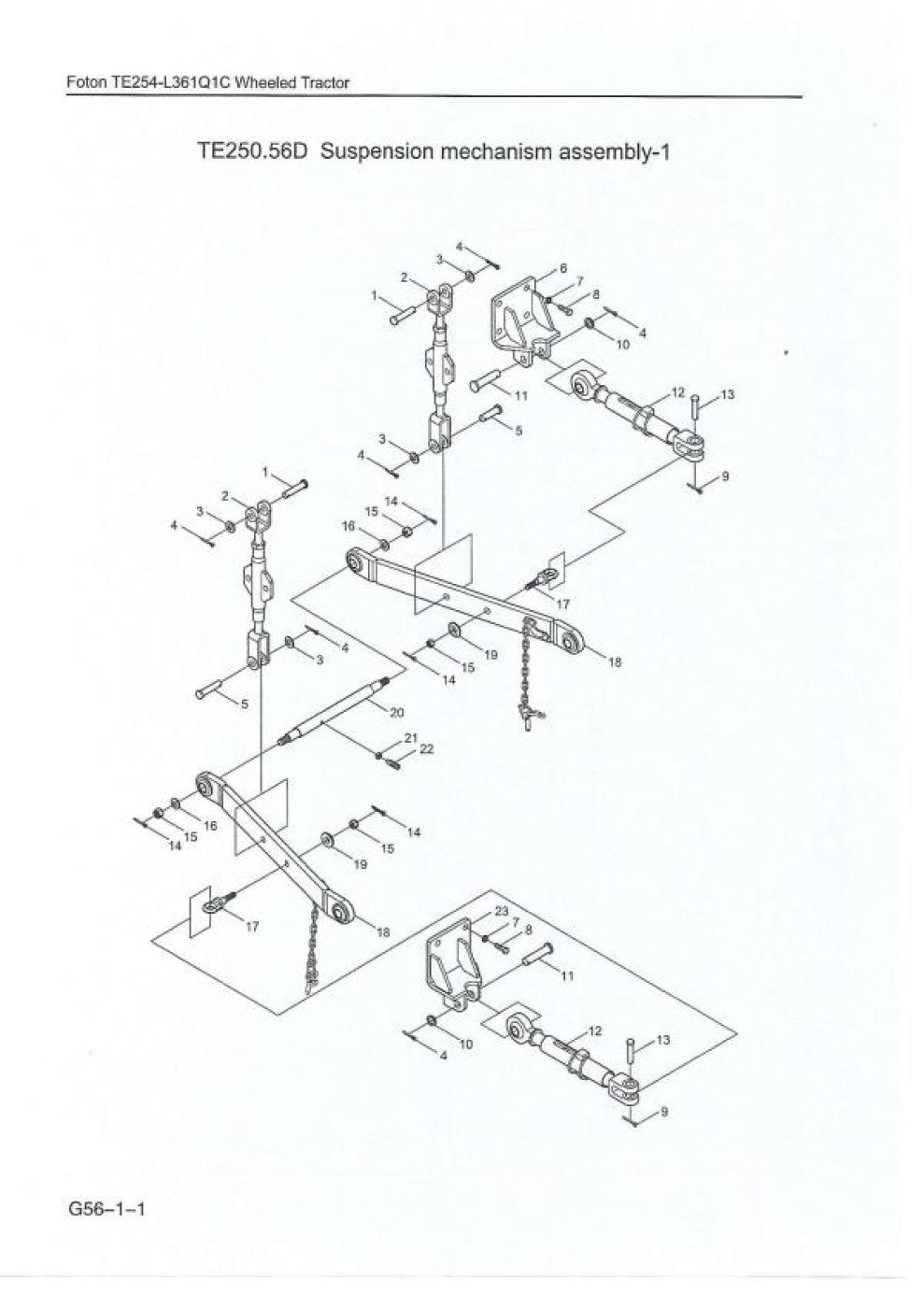 Stabilisator/Zugstrebe komplett TE